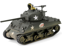 U.S. Sherman M4A3 76 Medium Tank THUNDERBOLT IV 37th Tank Battalion 4th Armored Division Bastogne 1944 United States Army Mini AFV Series 1/64 Diecast Model Forces of Valor FOV-805101