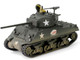 U.S. Sherman M4A3 76 Medium Tank THUNDERBOLT IV 37th Tank Battalion 4th Armored Division Bastogne 1944 United States Army Mini AFV Series 1/64 Diecast Model Forces of Valor FOV-805101