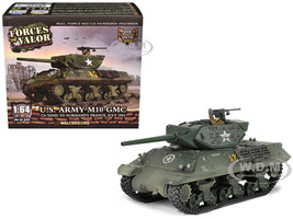 U S Army M10 GMC Tank 702nd Tank Destroyer Battalion Normandy France 1944 United States Army Mini AFV Series 1/64 Diecast Model Forces of Valor FOV-805105