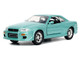 Brian s Nissan Skyline GT R BNR34 RHD Right Hand Drive Turquoise Metallic Fast & Furious Movie 1/32 Diecast Model Car Jada 32586 Brian s Nissan Skyline GT R BNR34 RHD Right Hand Drive Turquoise Metallic Fast & Furious Movie 1/32 Diecast Model Car Jada 32586