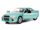 Brian s Nissan Skyline GT R BNR34 RHD Right Hand Drive Turquoise Metallic Fast & Furious Movie 1/32 Diecast Model Car Jada 32586 Brian s Nissan Skyline GT R BNR34 RHD Right Hand Drive Turquoise Metallic Fast & Furious Movie 1/32 Diecast Model Car Jada 32586