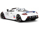 Porsche Carrera GT Convertible #04 Chevron White with Graphics Hyper Spec Series 1/24 Diecast Model Car Jada 35136