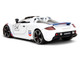 Porsche Carrera GT Convertible #04 Chevron White with Graphics Hyper Spec Series 1/24 Diecast Model Car Jada 35136