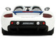 Porsche Carrera GT Convertible #04 Chevron White with Graphics Hyper Spec Series 1/24 Diecast Model Car Jada 35136