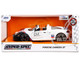 Porsche Carrera GT Convertible #04 Chevron White with Graphics Hyper Spec Series 1/24 Diecast Model Car Jada 35136