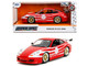 Porsche 911 GT3 996 Red with White Graphics Hyper Spec Series 1/24 Diecast Model Car Jada 35137