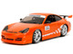 Porsche 911 GT3 RS 996 #008 Bridgestone Orange Metallic with White Graphics Hyper Spec Series 1/24 Diecast Model Car Jada 35138 Porsche 911 GT3 RS 996 #008 Bridgestone Orange Metallic with White Graphics Hyper Spec Series 1/24 Diecast Model Car Jada 35138