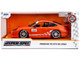 Porsche 911 GT3 RS 996 #008 Bridgestone Orange Metallic with White Graphics Hyper Spec Series 1/24 Diecast Model Car Jada 35138 Porsche 911 GT3 RS 996 #008 Bridgestone Orange Metallic with White Graphics Hyper Spec Series 1/24 Diecast Model Car Jada 35138