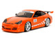 Porsche 911 GT3 RS 996 #008 Bridgestone Orange Metallic with White Graphics Hyper Spec Series 1/24 Diecast Model Car Jada 35138