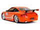 Porsche 911 GT3 RS 996 #008 Bridgestone Orange Metallic with White Graphics Hyper Spec Series 1/24 Diecast Model Car Jada 35138