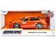 Porsche 911 GT3 RS 996 #008 Bridgestone Orange Metallic with White Graphics Hyper Spec Series 1/24 Diecast Model Car Jada 35138