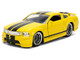 2006 Ford Mustang GT Yellow with Black Stripes Fast & Furious 25 Years Series 1/32 Diecast Model Car Jada 36438
