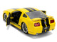 2006 Ford Mustang GT Yellow with Black Stripes Fast & Furious 25 Years Series 1/32 Diecast Model Car Jada 36438