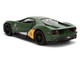 2017 Ford GT Boba Fett Livery Dark Green with Graphics Star Wars Franchise Hollywood Rides Series 1/32 Diecast Model Car Jada 36916