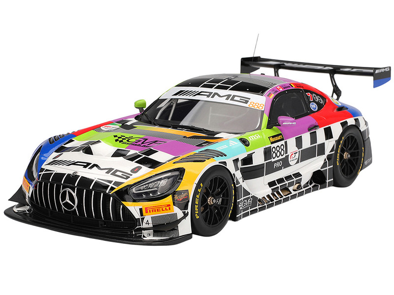 Mercedes AMG GT3 #888 Maro Engel Mikael Grenier Maxime Martin Mercedes AMG Team GMR Meguiar s Bathurst 12 Hour 2025 1/18 Model Car Top Speed TS0627