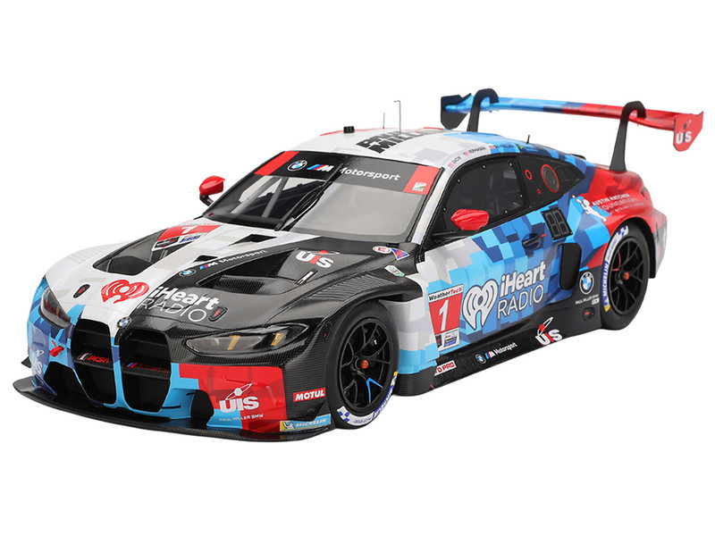 BMW M4 GT3 EVO #1 Connor De Phillippi Madison Snow Neil Verhagen Kelvin van der Linde Paul Miller Racing IMSA 24 Hours of Daytona 2025 1/18 Model Car Top Speed TS0650