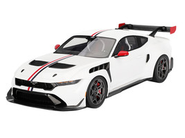 Ford Mustang GTD Spirit of America White with Red and Blue Stripes 1/18 Model Car Top Speed TS0675