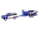 1986 Chevrolet K5 Blazer Blue and White and 1969 Chevrolet Camaro #5 Blue and White Kyle Larson Hendrick Motorsports with Tandem Car Trailer Racing Hitch & Tow Series 6 1/64 Diecast Model Cars Greenlight 31190C 1986 Chevrolet K5 Blazer Blue and White and 1969 Chevrolet Camaro #5 Blue and White Kyle Larson Hendrick Motorsports with Tandem Car Trailer Racing Hitch & Tow Series 6 1/64 Diecast Model Cars Greenlight 31190C