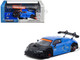 Audi R8 LMS GT3 evo II #10 Tarmac Works 10th Anniversary Blue Metallic and Matt Black Hobby64 Series 1/64 Diecast Model Car Tarmac Works T64-043-10TH