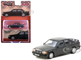 Mercedes Benz 190 E 2 3 16 Blue Black Metallic Global64 Series 1/64 Diecast Model Tarmac Works T64G-047-BK
