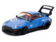 RWB 993 RHD Right Hand Drive #10 Tarmac Works 10th Anniversary Blue Metallic Hobby64 Series 1/64 Diecast Model Car Tarmac Works T64-TL017-10TH