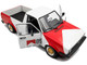 1983 Volkswagen Caddy MK 1 Pickup Truck Red Cowboy Racing Tribute White and Red 1/18 Diecast Model Car Solido S1803512