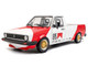 1983 Volkswagen Caddy MK 1 Pickup Truck Red Cowboy Racing Tribute White and Red 1/18 Diecast Model Car Solido S1803512