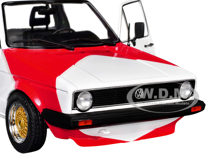 1983 VOLKSWAGEN CADDY MK 1 PICKUP WHITE & RED 1/18 DIECAST BY