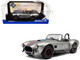 1965 Shelby Cobra 427 MKII Solido Works M Racing Tribute Gray Metallic with Stripes 1/18 Diecast Model Car Solido S1804913 1965 Shelby Cobra 427 MKII Solido Works M Racing Tribute Gray Metallic with Stripes 1/18 Diecast Model Car Solido S1804913