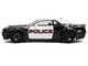 2023 Dodge Challenger Demon Police Black and White 1/18 Diecast Model Car Solido S1805715