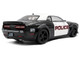 2023 Dodge Challenger Demon Police Black and White 1/18 Diecast Model Car Solido S1805715