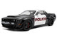 2023 Dodge Challenger Demon Police Black and White 1/18 Diecast Model Car Solido S1805715