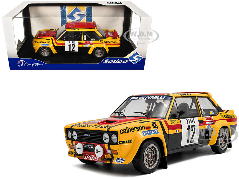 Fiat 131 Abarth #12 Michele Mouton Annie Arrii Rallye de Monte Carlo 1980 Competition Series 1/18 Diecast Model Car Solido S1806007