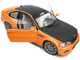 2000 BMW E46 M3 Solido Works Orange Metallic with Matt Black Hood and Carbon Top 1/18 Diecast Model Car Solido S1806509