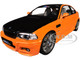 2000 BMW E46 M3 Solido Works Orange Metallic with Matt Black Hood and Carbon Top 1/18 Diecast Model Car Solido S1806509