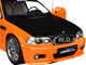 2000 BMW E46 M3 Solido Works Orange Metallic with Matt Black Hood and Carbon Top 1/18 Diecast Model Car Solido S1806509