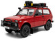 1980 Lada Niva Red with Roof Rack and Accessories 1/18 Diecast Model Car Solido S1807306 1980 Lada Niva Red with Roof Rack and Accessories 1/18 Diecast Model Car Solido S1807306