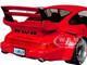 2024 RWB Bodykit Taikano Kaishin Red with Black Stripes 1/18 Diecast Model Car Solido S1807514