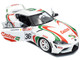 2024 Toyota GR Supra #36 Toyota Racing Tribute White with Green and Red Graphics 1/18 Diecast Model Car Solido S1809007