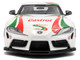 2024 Toyota GR Supra #36 Toyota Racing Tribute White with Green and Red Graphics 1/18 Diecast Model Car Solido S1809007