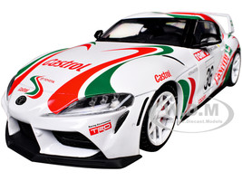 2024 Toyota GR Supra #36 Toyota Racing Tribute White with Green and Red Graphics 1/18 Diecast Model Car Solido S1809007