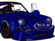 2024 Porsche 911 KS R by Khyzyl Saleem Dark Blue Metallic 1/18 Diecast Model Car Solido S1810503