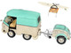 2024 Volkswagen Cool Combi Van with Trailer Long Beach Surfing Club Mint Green and Cream with Roof Rack and Surfboard 1/18 Diecast Model Car Solido S1810905 2024 Volkswagen Cool Combi Van with Trailer Long Beach Surfing Club Mint Green and Cream with Roof Rack and Surfboard 1/18 Diecast Model Car Solido S1810905