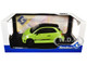 2023 Fiat F595 Abarth Verde Adrenalina Green with Black Top and Stripes 1/18 Diecast Model Car Solido S1811307 2023 Fiat F595 Abarth Verde Adrenalina Green with Black Top and Stripes 1/18 Diecast Model Car Solido S1811307