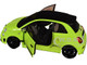 2023 Fiat F595 Abarth Verde Adrenalina Green with Black Top and Stripes 1/18 Diecast Model Car Solido S1811307 2023 Fiat F595 Abarth Verde Adrenalina Green with Black Top and Stripes 1/18 Diecast Model Car Solido S1811307