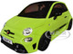 2023 Fiat F595 Abarth Verde Adrenalina Green with Black Top and Stripes 1/18 Diecast Model Car Solido S1811307 2023 Fiat F595 Abarth Verde Adrenalina Green with Black Top and Stripes 1/18 Diecast Model Car Solido S1811307