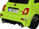 2023 Fiat F595 Abarth Verde Adrenalina Green with Black Top and Stripes 1/18 Diecast Model Car Solido S1811307 2023 Fiat F595 Abarth Verde Adrenalina Green with Black Top and Stripes 1/18 Diecast Model Car Solido S1811307