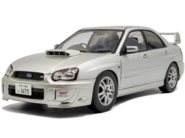 2004 Subaru Impreza WRX STI RHD Right Hand Drive Premium Silver Effect 1/18 Diecast Model Car Solido S1812303