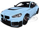 2024 BMW M2 Performance Parts Zandvoort Blue with Carbon Top and Black Stripes 1/18 Diecast Model Car Solido S1812901 2024 BMW M2 Performance Parts Zandvoort Blue with Carbon Top and Black Stripes 1/18 Diecast Model Car Solido S1812901
