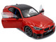 2024 BMW M2 Performance Parts Toronto Red Metallic with Carbon Top 1/18 Diecast Model Car Solido S1812902